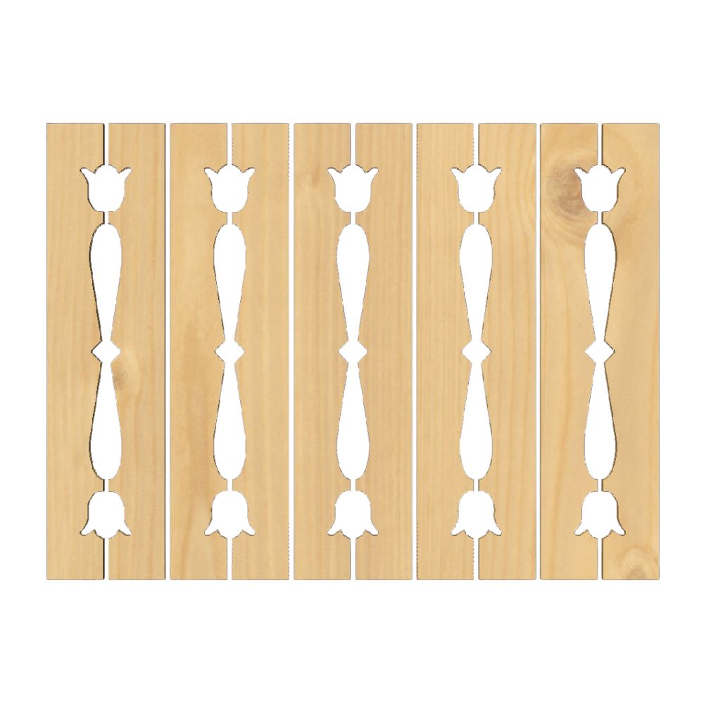 Scândura Ornamentală Lalea 80x10 cm Natur